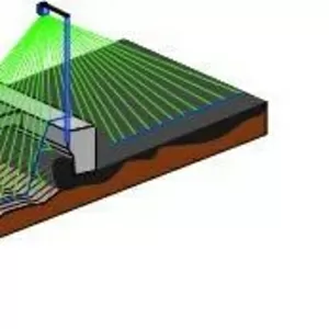 Лазерная система нивелирования на асфальтоукладчик